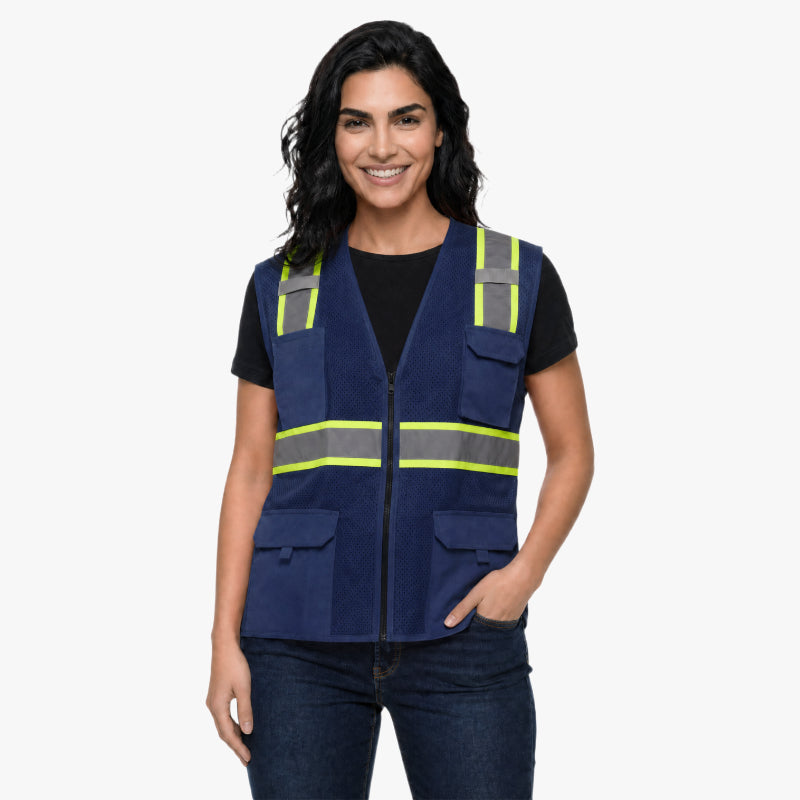SAFBX-A3-064 Reflective Safety Vest with Multi-Pocket Design