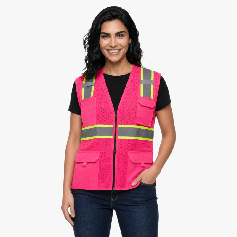 SAFBX-A3-064 Reflective Safety Vest with Multi-Pocket Design