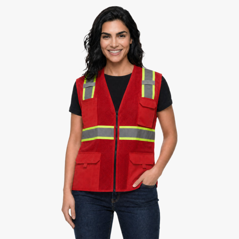 SAFBX-A3-064 Reflective Safety Vest with Multi-Pocket Design