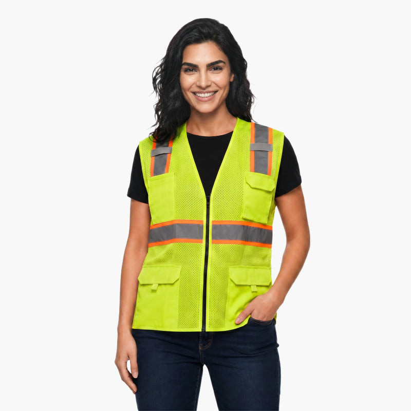 SAFBX-A3-064 Reflective Safety Vest with Multi-Pocket Design