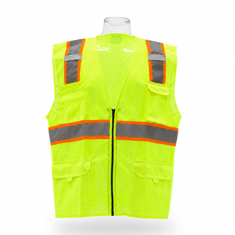 SAFBX-A3-064 Reflective Safety Vest with Multi-Pocket Design