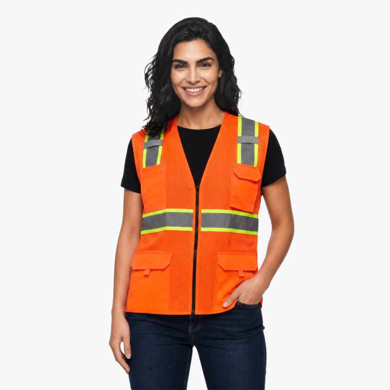 SAFBX-A3-064 Reflective Safety Vest with Multi-Pocket Design