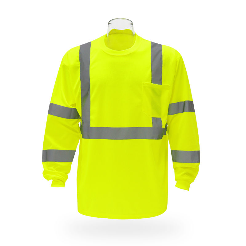 SAFTX-C6-058 High Visibility Long Sleeve Safety T-shirt