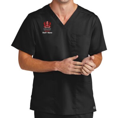 Loma Linda Men’s Embroidered Scrub Top – San Bernardino Pickup Thumbnail